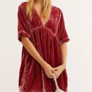 FREE PEOPLE Ivy Velvet Mini Dress